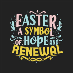 Easter day t-shirt design template. Happy Easter day vector template.