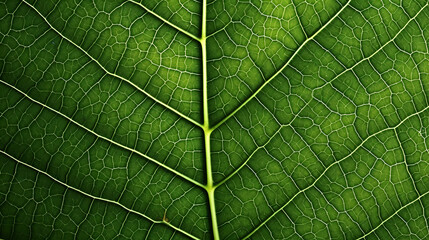 Obraz premium Green leaves abstract pattern, nature illustration