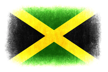 Jamaica painted flag