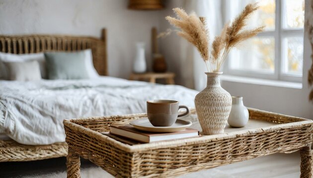 VASO EM CER&Acirc;MICA: QUARTO COM O ESTILO MINIMALISTA, NATURAL E ORG&Acirc;NICO DECORADO COM VASOS DE CER&Acirc;MICA ARTESANAL