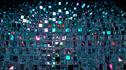 Abstract background with crystal prisms - obrazy, fototapety, plakaty