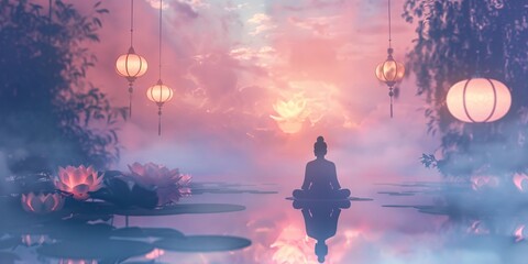 Ethereal Meditation with Lanterns - 760574209