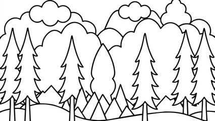  forest-week-transparent-background---stock-vector