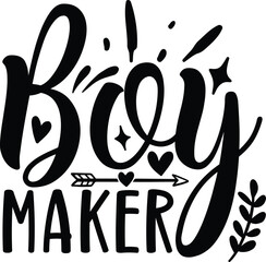 Fototapeta premium boy maker mom svg design and bundle