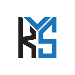 KS letter logo design on black background. KS creative initials letter logo concept. KS letter design.

