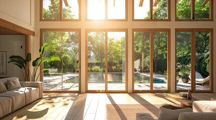 Fototapeta premium living room with a window