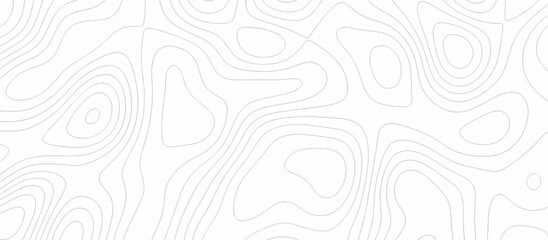 Abstract topography wavy line map background. vector illustration. topography map on land vector terrain Illustration. Black on white contours vector topography stylized height of the lines.	 - obrazy, fototapety, plakaty