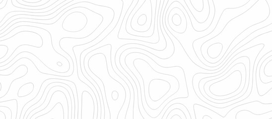 Abstract topography wavy line map background. vector illustration. topography map on land vector terrain Illustration. Black on white contours vector topography stylized height of the lines.	