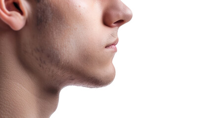 Obraz premium Head and shoulders portrait. Isolated on transparent background.