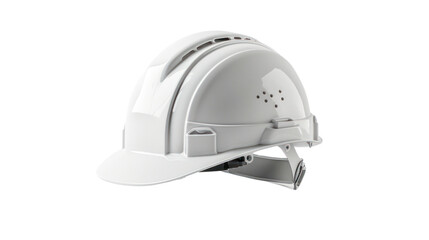 Fototapeta premium white safety helmet, Isolated on a transparent background.