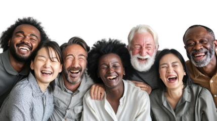 Happy friends smiling together, embodying youth and friendship in a casual, fun moment