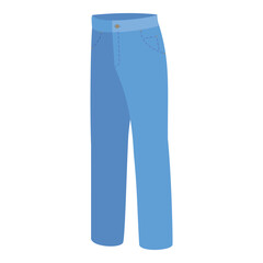 3D Isometric Flat Vector Set of Jeans Styles, Fashion Pants. Item 8