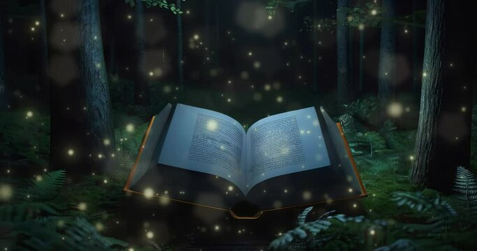 The concept for World Book Day background. Fantasy and literature concept. Copy space. 