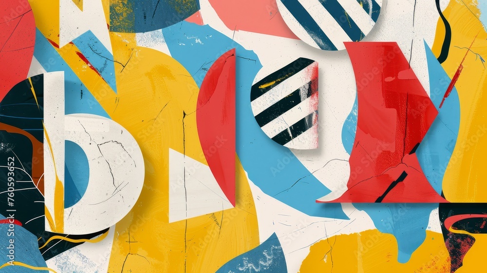 Fototapete the memphis font is a graphic modern font with abstract digital letters. this font is available in r