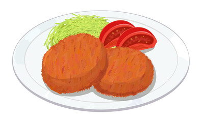 コロッケのイラスト