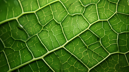 Green leaves pattern macro background