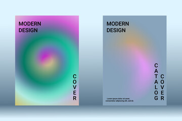 Artistic design of the cover. A set of modern abstract objects.