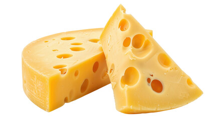 Photo of cheese isolated on transparent background