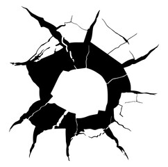 Cracks vector icons