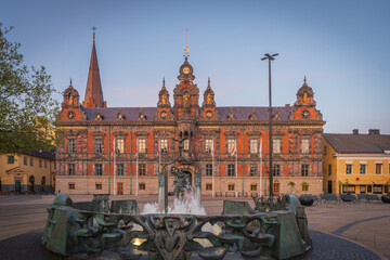 Malmö Town Hall, beautiful old building - obrazy, fototapety, plakaty