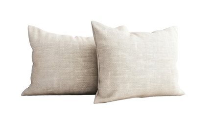 Decorative cushion pillow on transparent background.