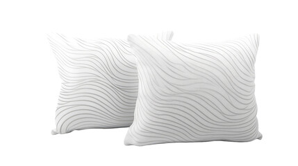 Decorative cushion pillow on transparent background.