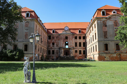 A large palace in Brody, Poland, Lubusz Voivodeship