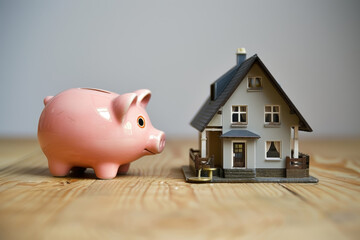 Savings Concept with Piggy Bank