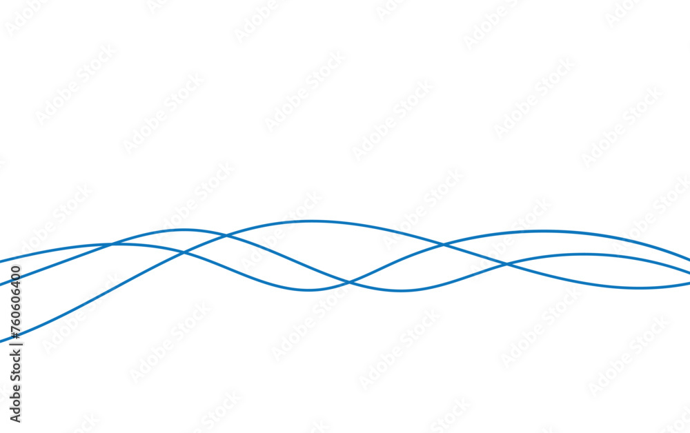 Aufkleber thin line wavy abstract vector background. curve wave seamless pattern. line art striped graphic tem