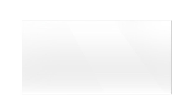 Rectagle glass transparent realistic plate. Acrylic and glass texture frame. Png