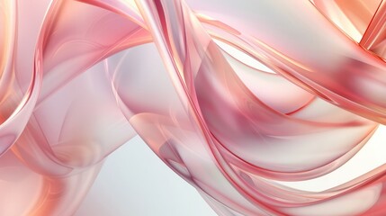 Naklejka premium Beautiful Abstract Background with Smooth Silky Shapes
