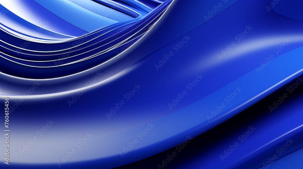 Poster energetic blue metallic contoured lines in dynamic 3d abstract design with topographical background