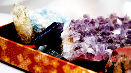 パワーストーン（アメジスト　シトリン　フローライト　セレスタイト）