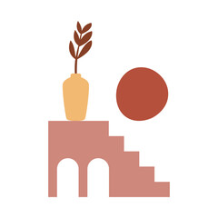 Boho Arcitectural Element for Home Decor, Wall Art Ornament