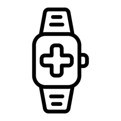 smartwatch line icon