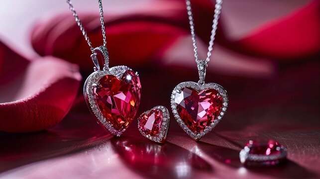 Elegant valentines day jewelry collection