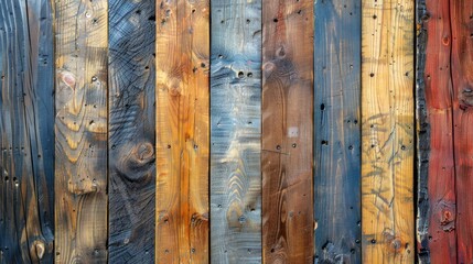 Close Up View of a Wooden Wall