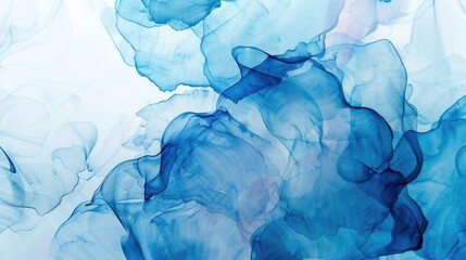 Detailed view of a painting with blue ink. Perfect for artistic projects