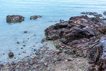 Rocks and sea in Hong Kong
