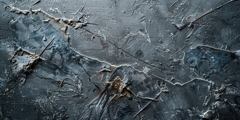 Close-up of peeling paint on metal surface, perfect for industrial backgrounds