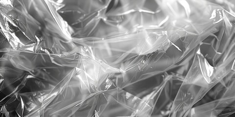 A pile of plastic bags in monochrome. Suitable for environmental concepts