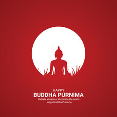 buddha purnima creative ads Happy buddha purnima day design may 23 vector 3d illustration
