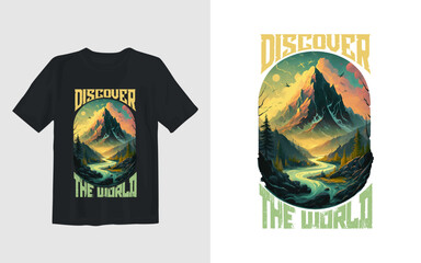 Natural Mountain T-shirt Design