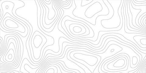 Topographic map background with geographic line map with elevation assignments.Modern design with White topographic wavy pattern design. Paper Texture Imitation of a Geographical map shades .	