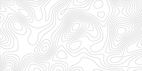 Topographic map background with geographic line map with elevation assignments.Modern design with White topographic wavy pattern design. Paper Texture Imitation of a Geographical map shades .	 - obrazy, fototapety, plakaty