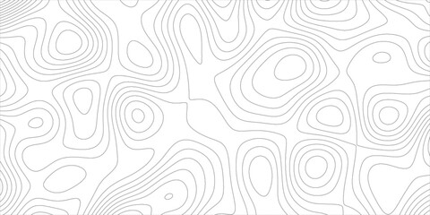 Topographic map background with geographic line map with elevation assignments.Modern design with White topographic wavy pattern design. Paper Texture Imitation of a Geographical map shades .	 - obrazy, fototapety, plakaty