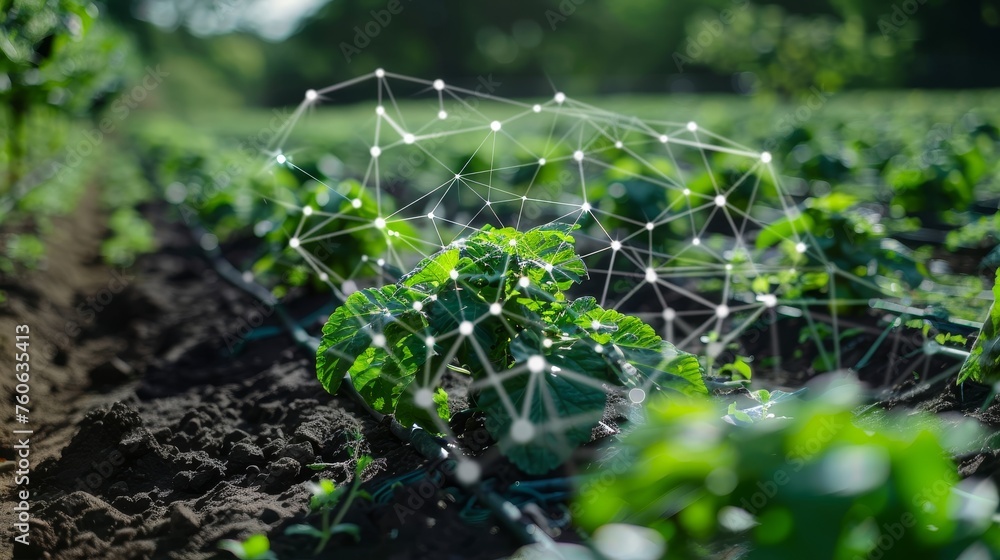 Poster a smart agricultural setup integrating iot and industrial