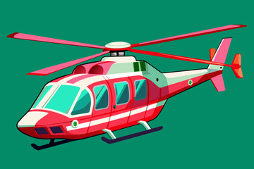 helicopter vector illustration