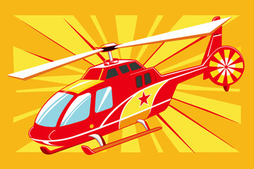 helicopter vector illustration