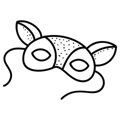 eye mask icon, simple vector design